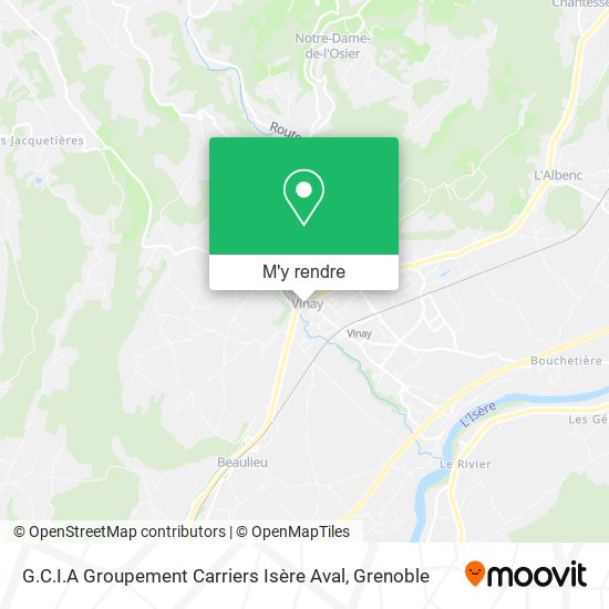 G.C.I.A Groupement Carriers Isère Aval plan