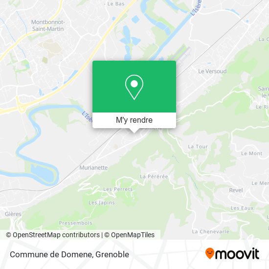Commune de Domene plan