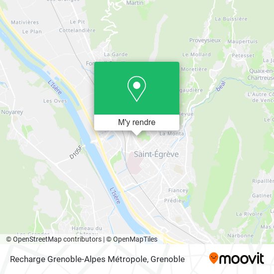Recharge Grenoble-Alpes Métropole plan