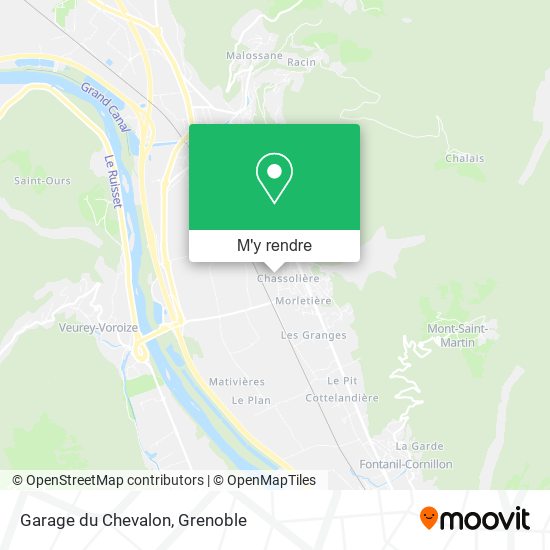 Garage du Chevalon plan
