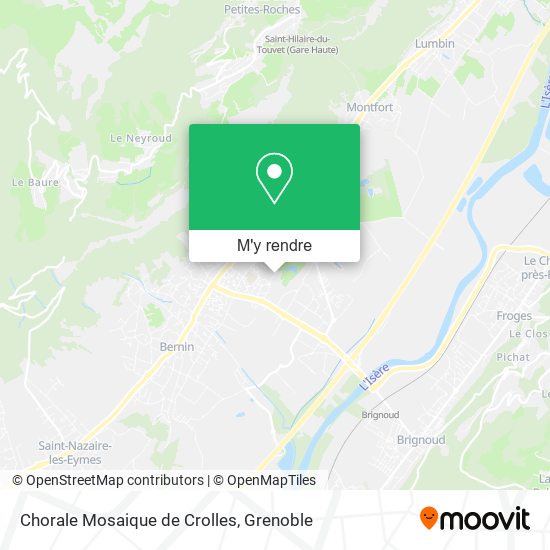 Chorale Mosaique de Crolles plan