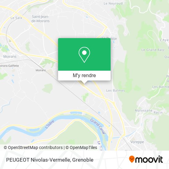 PEUGEOT Nivolas-Vermelle plan