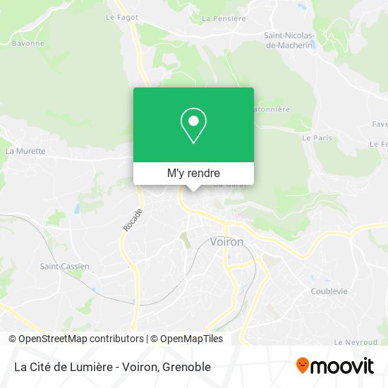 La Cité de Lumière - Voiron plan