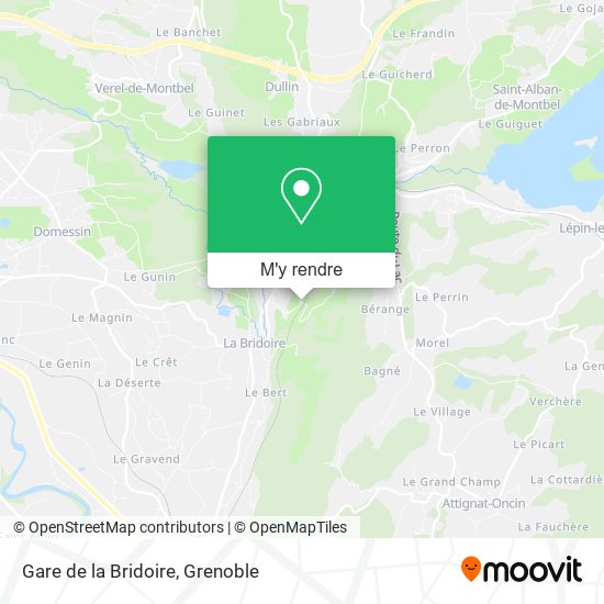 Gare de la Bridoire plan