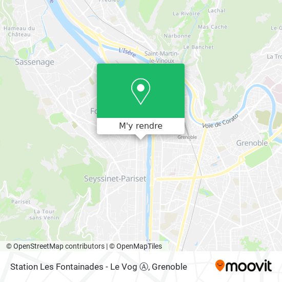 Station Les Fontainades - Le Vog Ⓐ plan