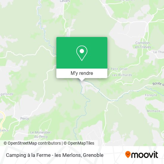 Camping à la Ferme - les Merlons plan