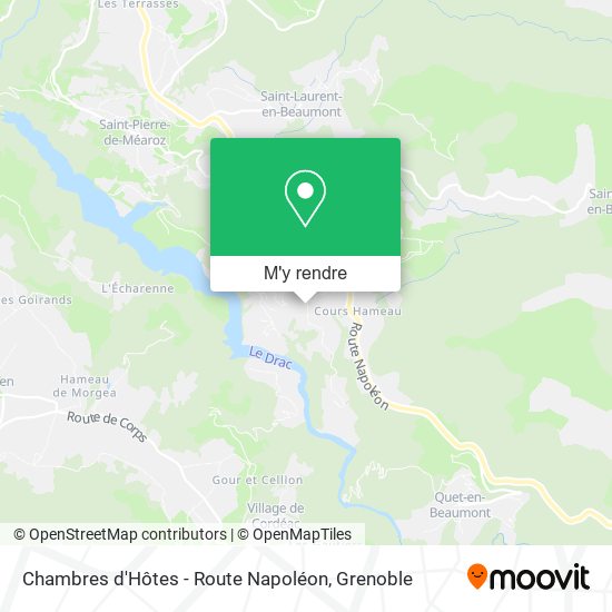 Chambres d'Hôtes - Route Napoléon plan