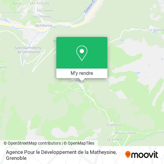 Agence Pour le Développement de la Matheysine plan
