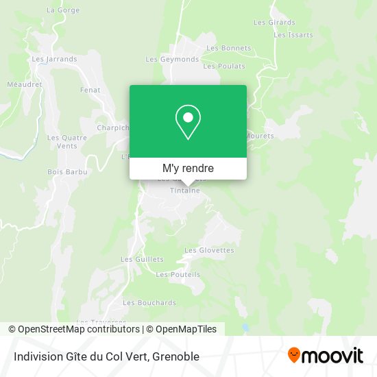 Indivision Gîte du Col Vert plan