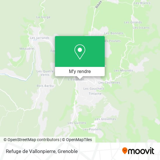 Refuge de Vallonpierre plan