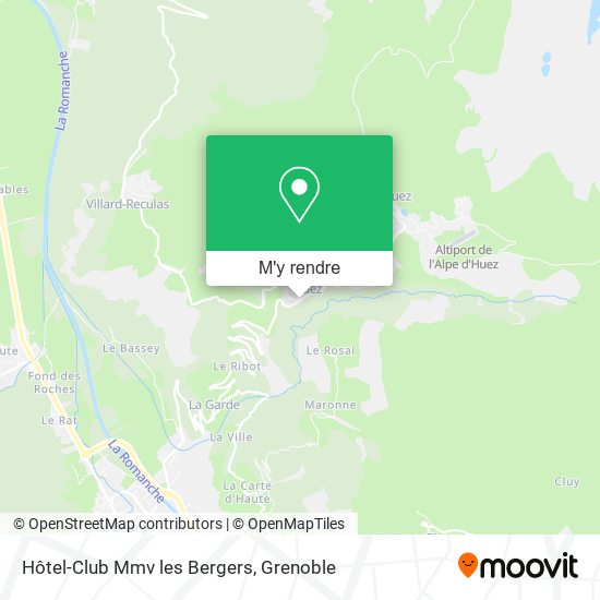 Hôtel-Club Mmv les Bergers plan