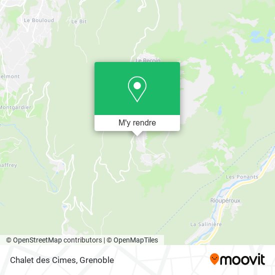 Chalet des Cimes plan