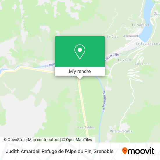 Judith Amardeil Refuge de l'Alpe du Pin plan