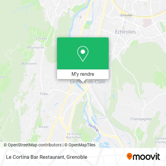 Le Cortina Bar Restaurant plan