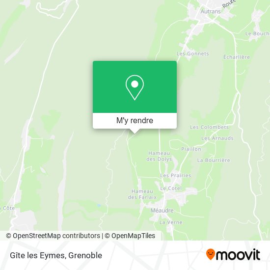 Gîte les Eymes plan