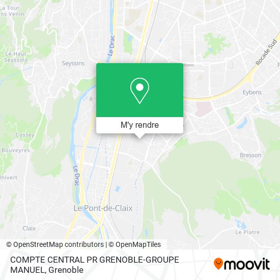 COMPTE CENTRAL PR GRENOBLE-GROUPE MANUEL plan