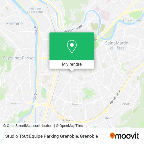 Studio Tout Équipe Parking Grenoble plan