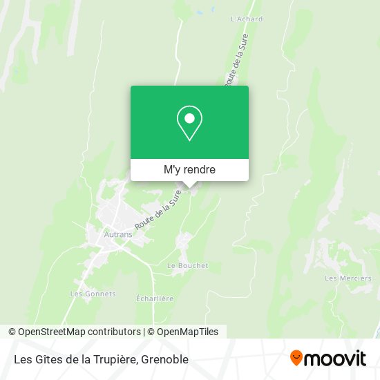 Les Gîtes de la Trupière plan
