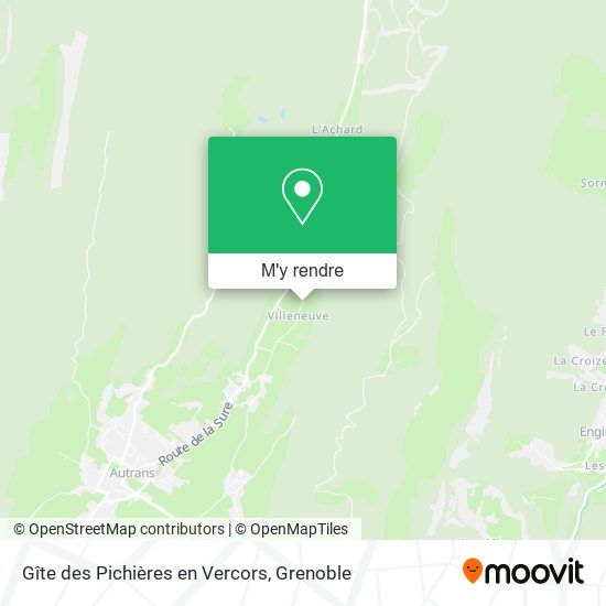 Gîte des Pichières en Vercors plan