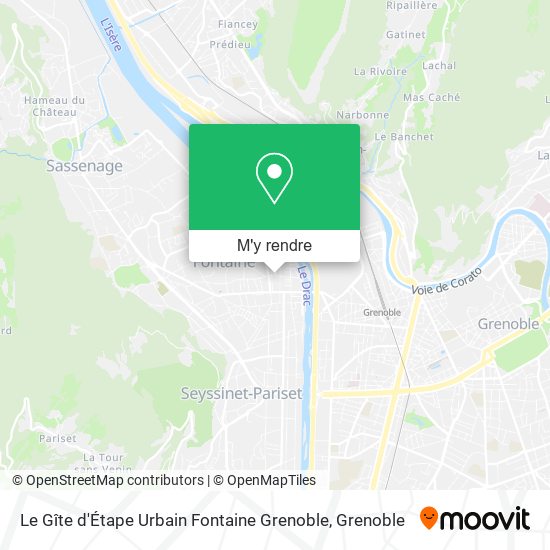 Le Gîte d'Étape Urbain Fontaine Grenoble plan