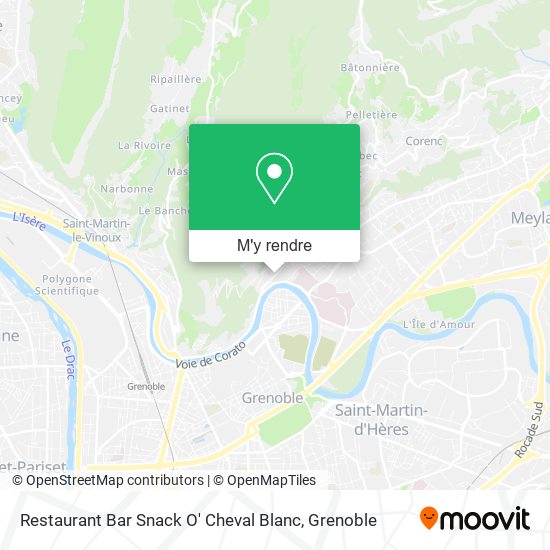 Restaurant Bar Snack O' Cheval Blanc plan