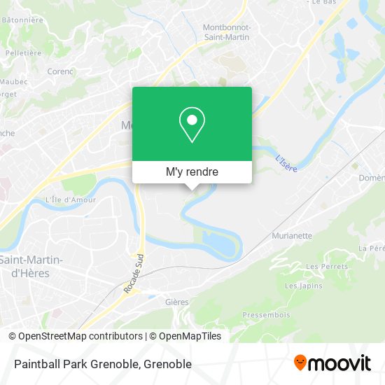 Paintball Park Grenoble plan