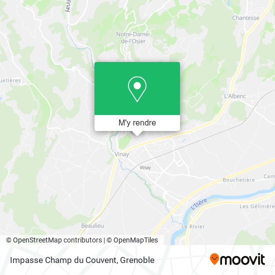 Impasse Champ du Couvent plan