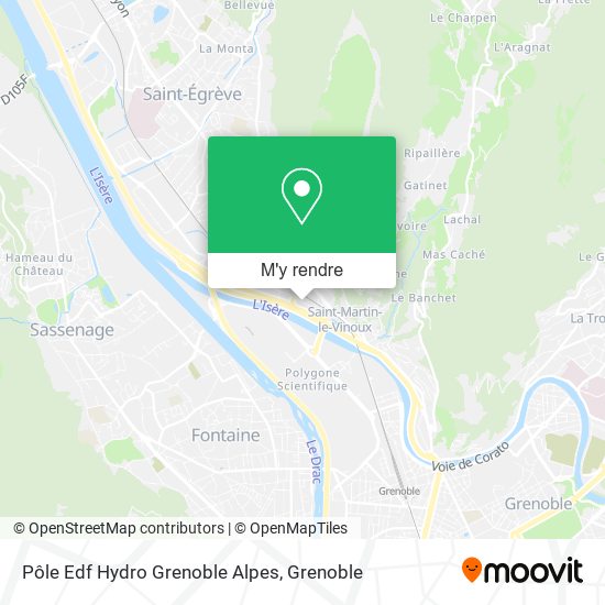 Pôle Edf Hydro Grenoble Alpes plan