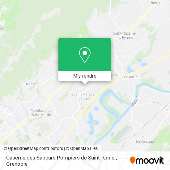 Caserne des Sapeurs Pompiers de Saint-Ismier plan