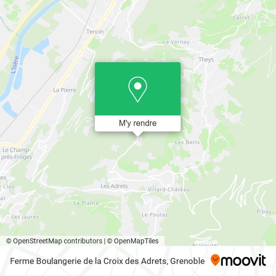 Ferme Boulangerie de la Croix des Adrets plan