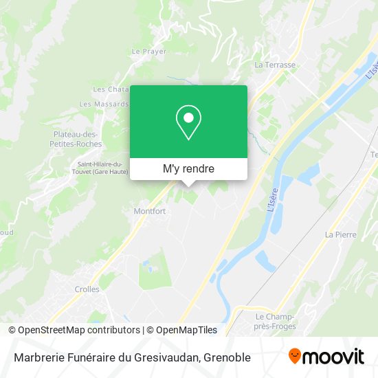 Marbrerie Funéraire du Gresivaudan plan