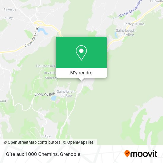 Gîte aux 1000 Chemins plan