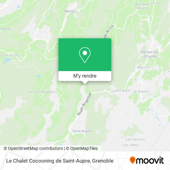 Le Chalet Cocooning de Saint-Aupre plan
