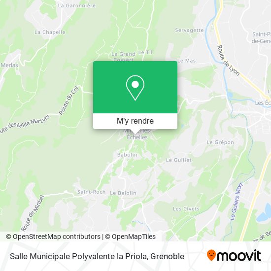 Salle Municipale Polyvalente la Priola plan