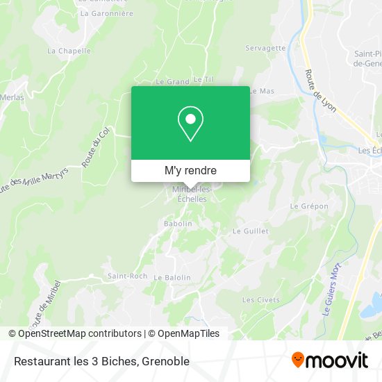 Restaurant les 3 Biches plan