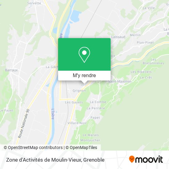 Zone d'Activités de Moulin-Vieux plan