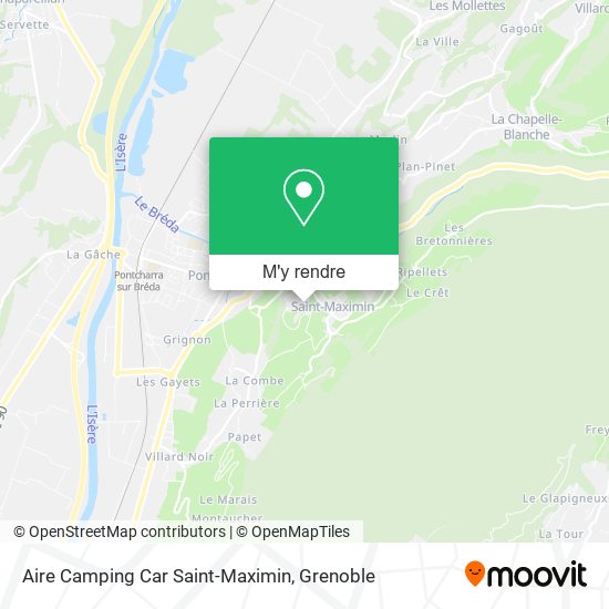 Aire Camping Car Saint-Maximin plan