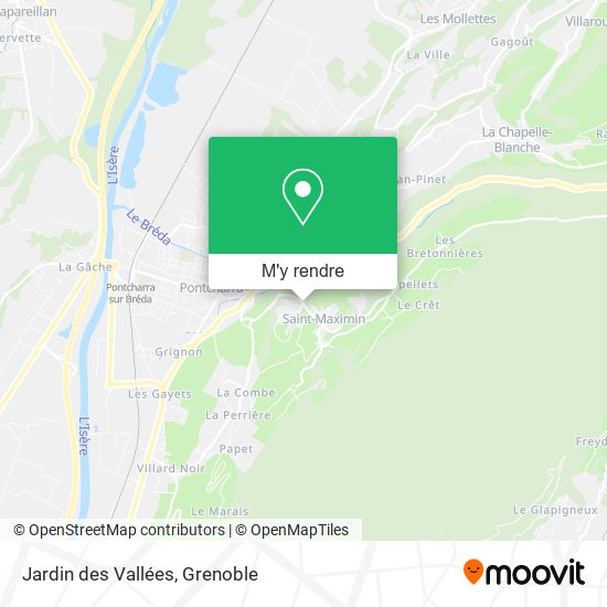 Jardin des Vallées plan