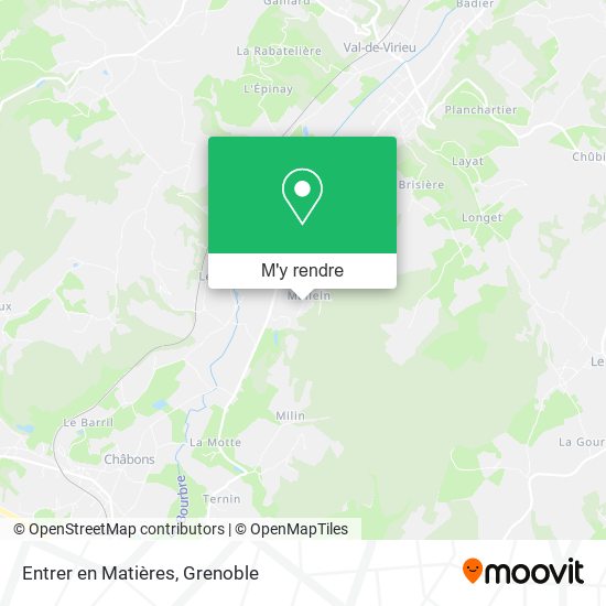 Entrer en Matières plan