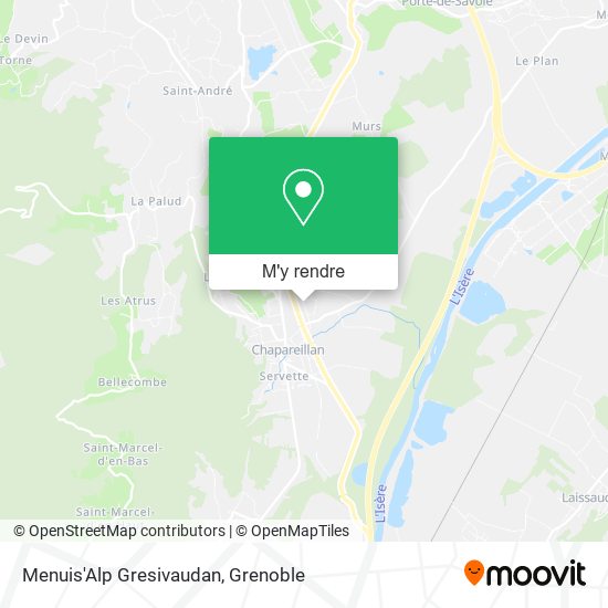Menuis'Alp Gresivaudan plan