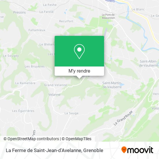 La Ferme de Saint-Jean-d'Avelanne plan