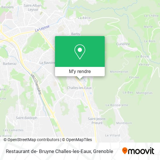 Restaurant de- Bruyne Challes-les-Eaux plan