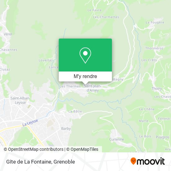 Gîte de La Fontaine plan