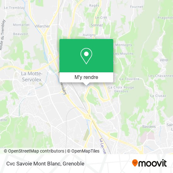 Cvc Savoie Mont Blanc plan