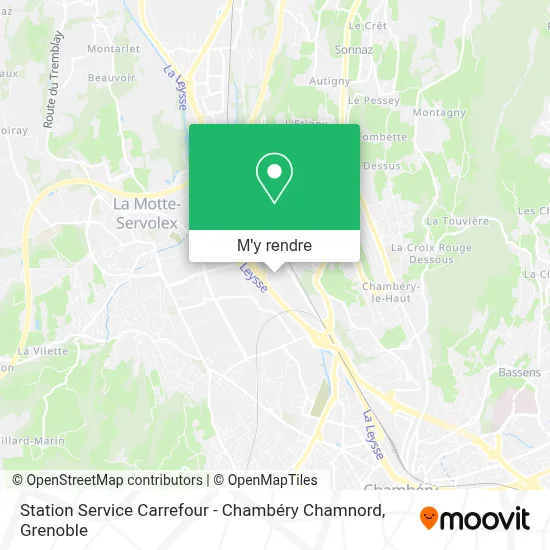 Station Service Carrefour - Chambéry Chamnord plan