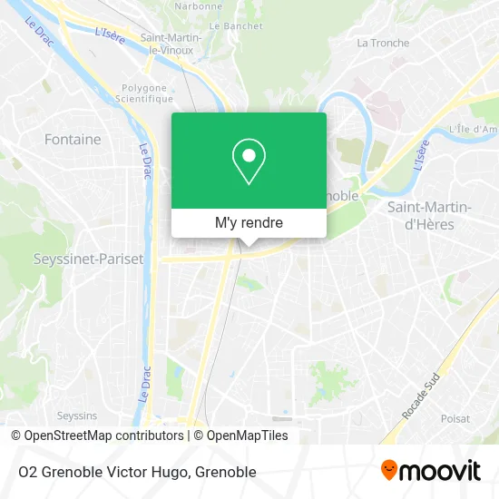 O2 Grenoble Victor Hugo plan