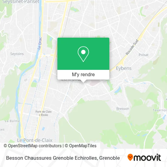 Besson Chaussures Grenoble Echirolles plan