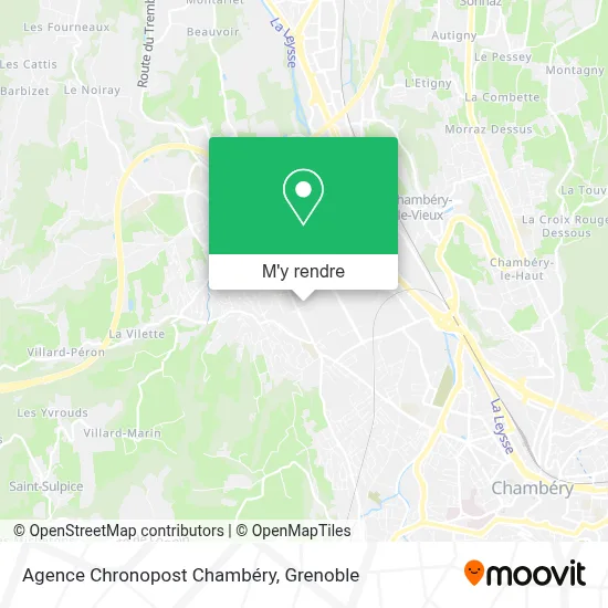 Agence Chronopost Chambéry plan