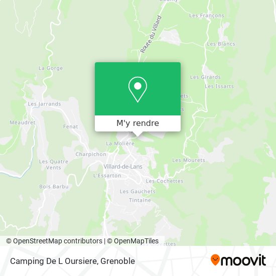 Camping De L Oursiere plan