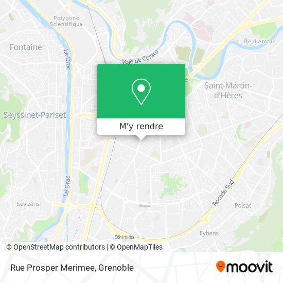 Rue Prosper Merimee plan